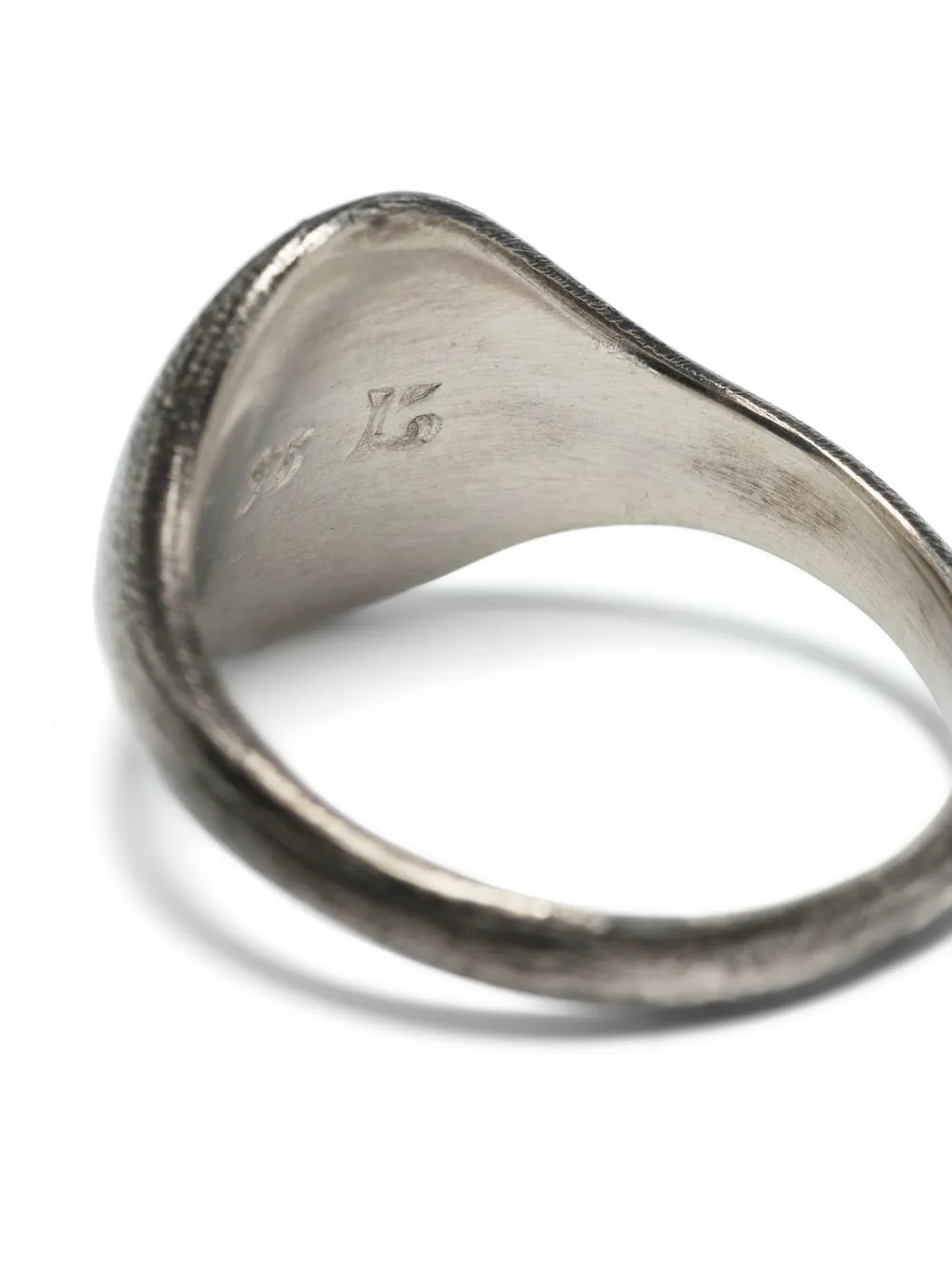 Werkstatt:münchen Distressed-effect Ring In Silber