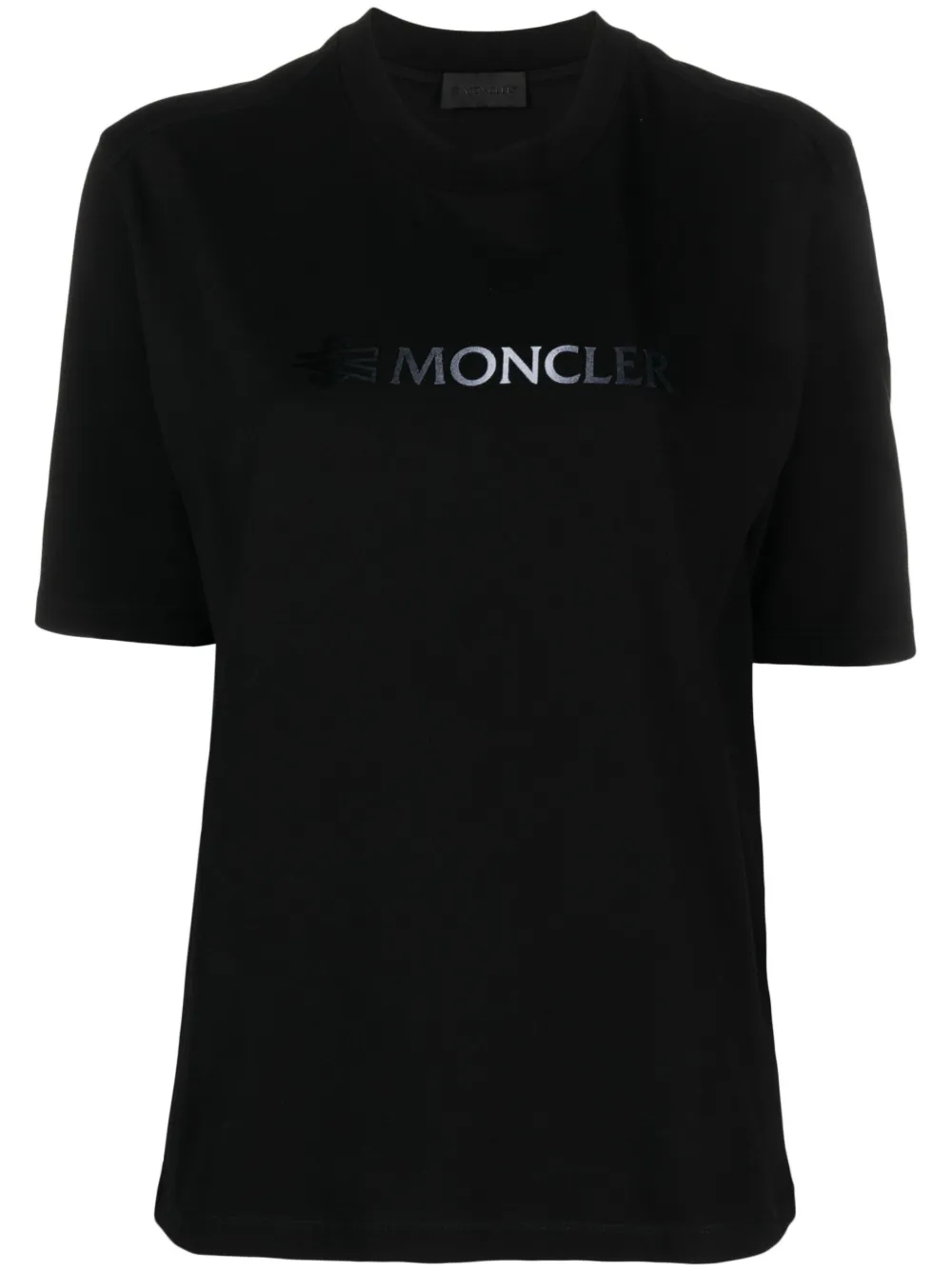 Image 1 of Moncler logo-print cotton T-shirt