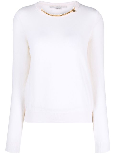 Stella McCartney chain-embellished wool jumper Women