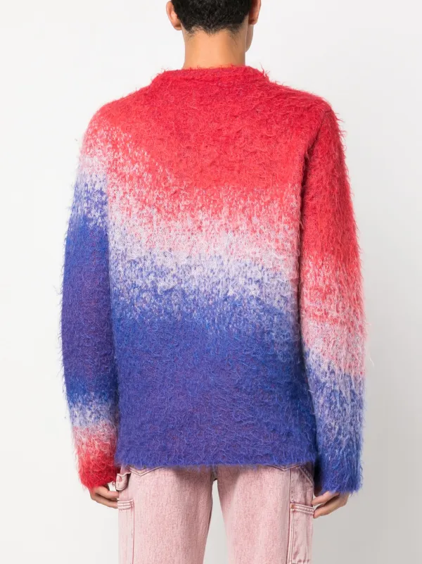 ERL ombré-effect mohair-blend Jumper | Blue | FARFETCH