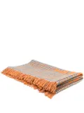 Autry plaid-check print wool blanket - Orange