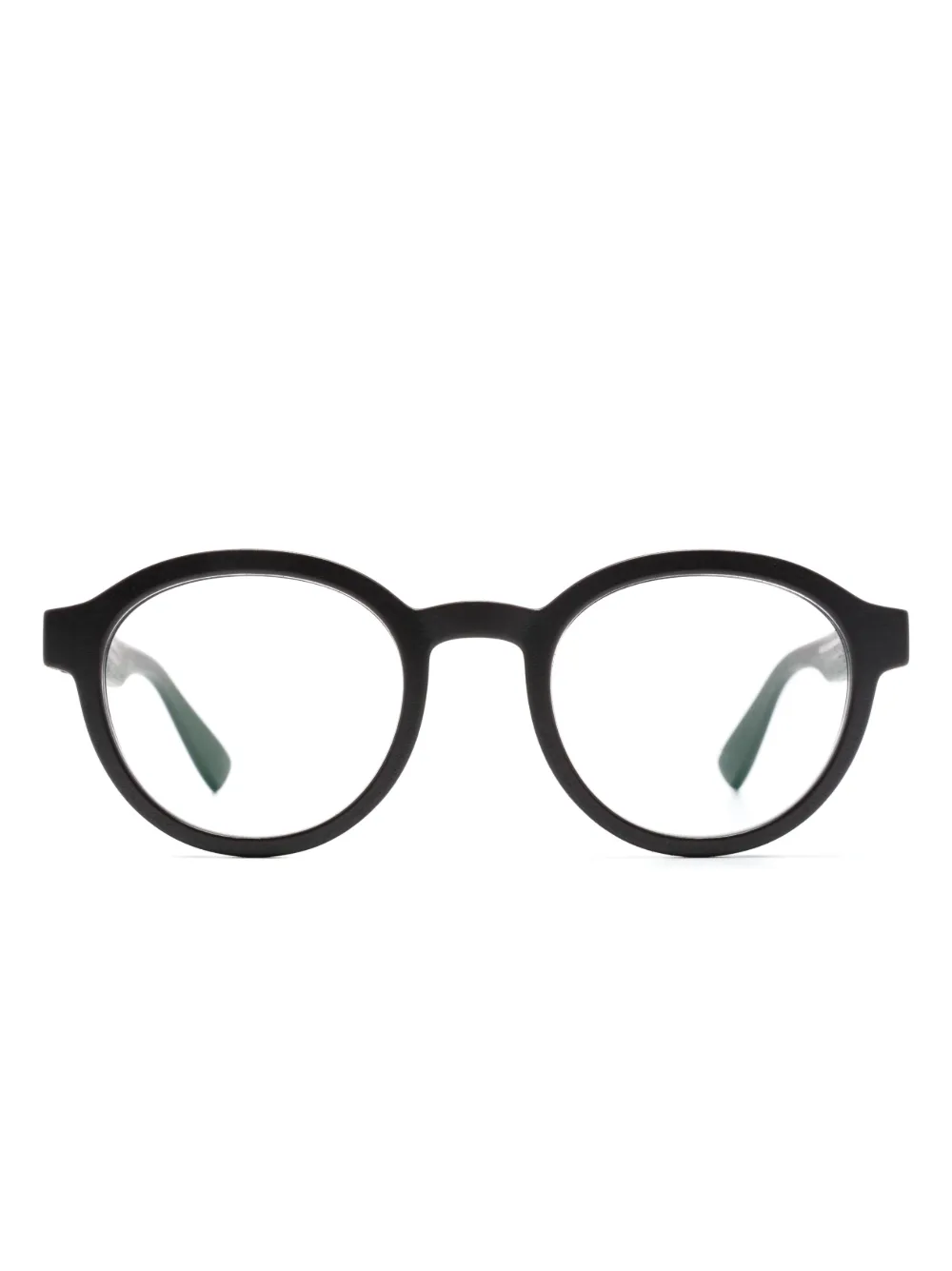 Mykita Doc Round-frame Glasses In Schwarz