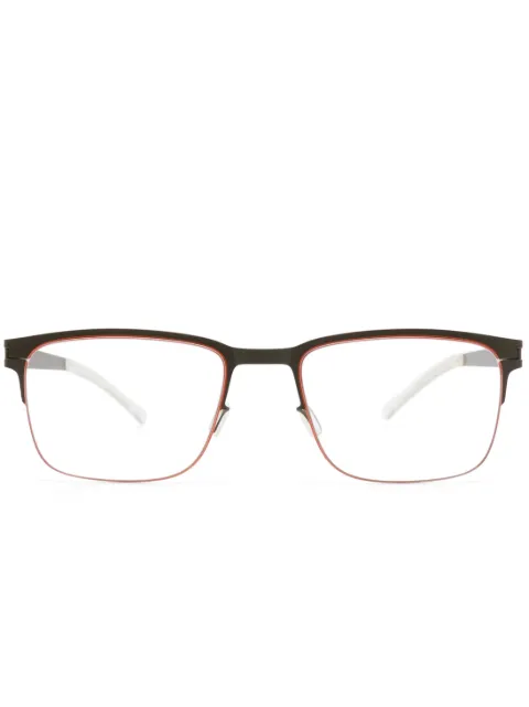 Mykita square-frame metal glasses 