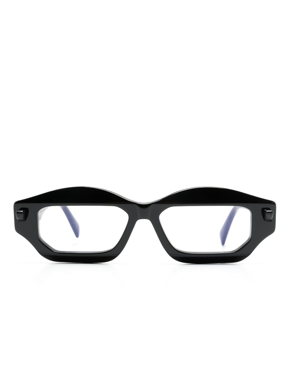 Kuboraum Q6 geometric-frame glasses - Black