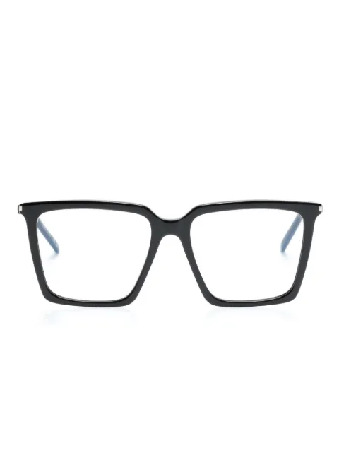 Saint Laurent Eyewear lunettes de vue carrées à logo gravé