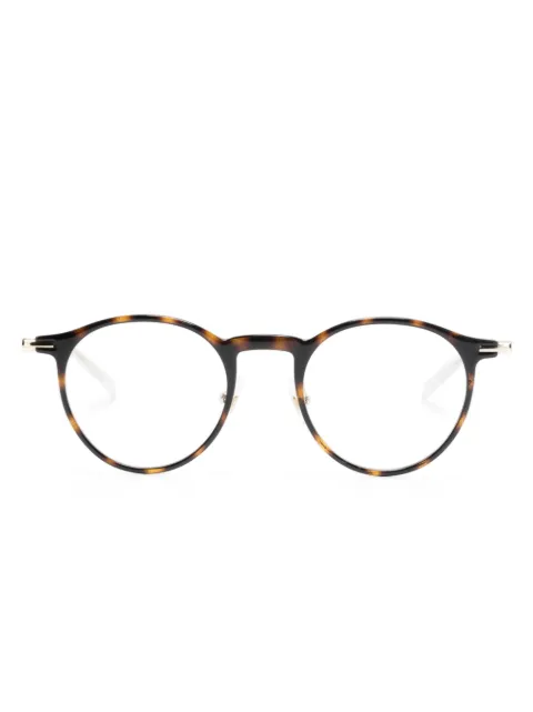 Montblanc tortoiseshell round-frame glasses