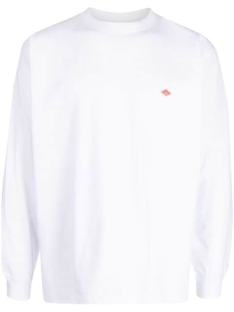 Danton logo-patch long-sleeve sweatshirt