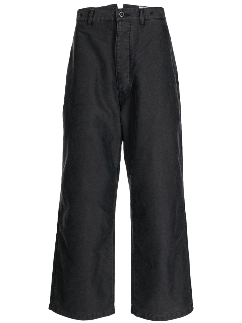 Danton mid-rise wide-leg trousers - Black