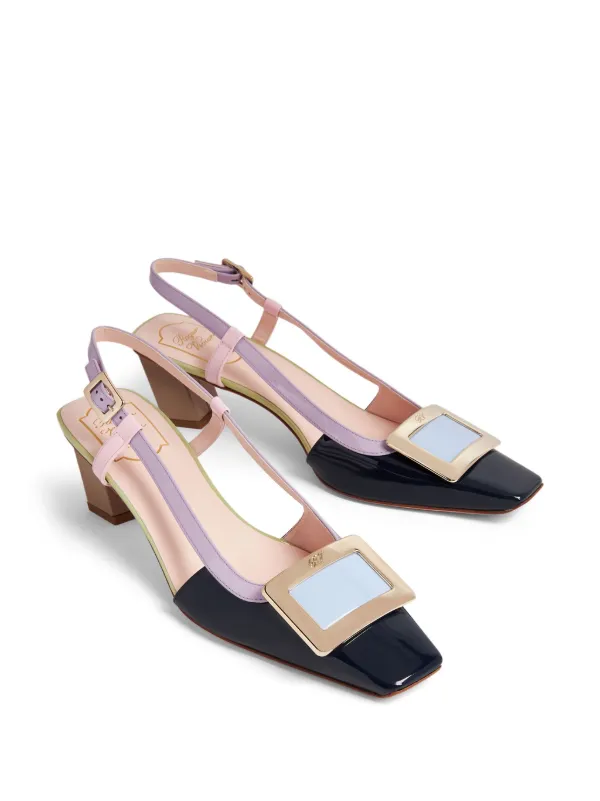 Roger Vivier Belle Vivier 45mm Slingback Pumps | Black
