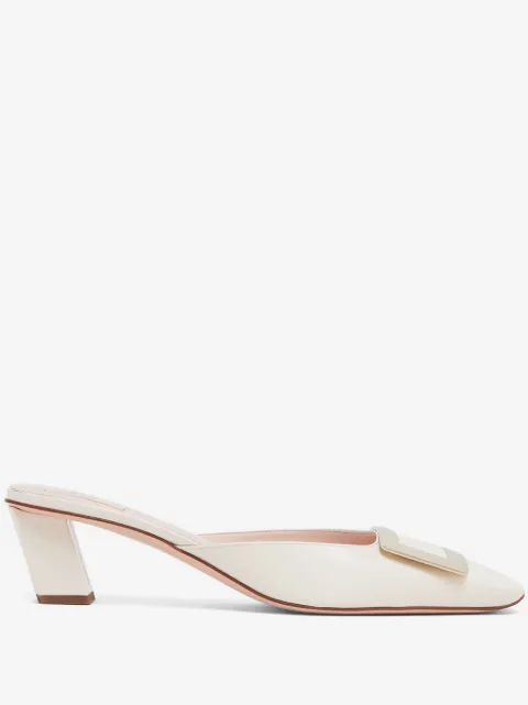 Roger Vivier Belle Vivier 45mm square-toe mules 