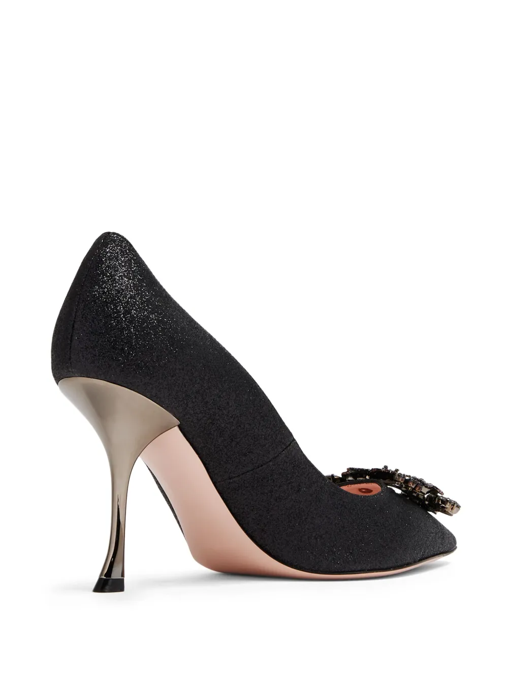100mm Crystal-Embellished Leather Pumps
