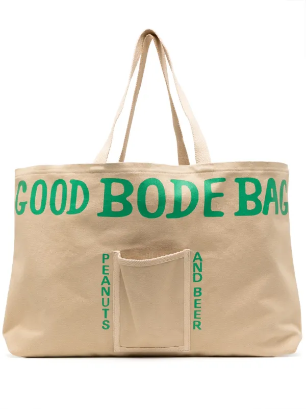 BODE logo-print Canvas Tote Bag - Farfetch