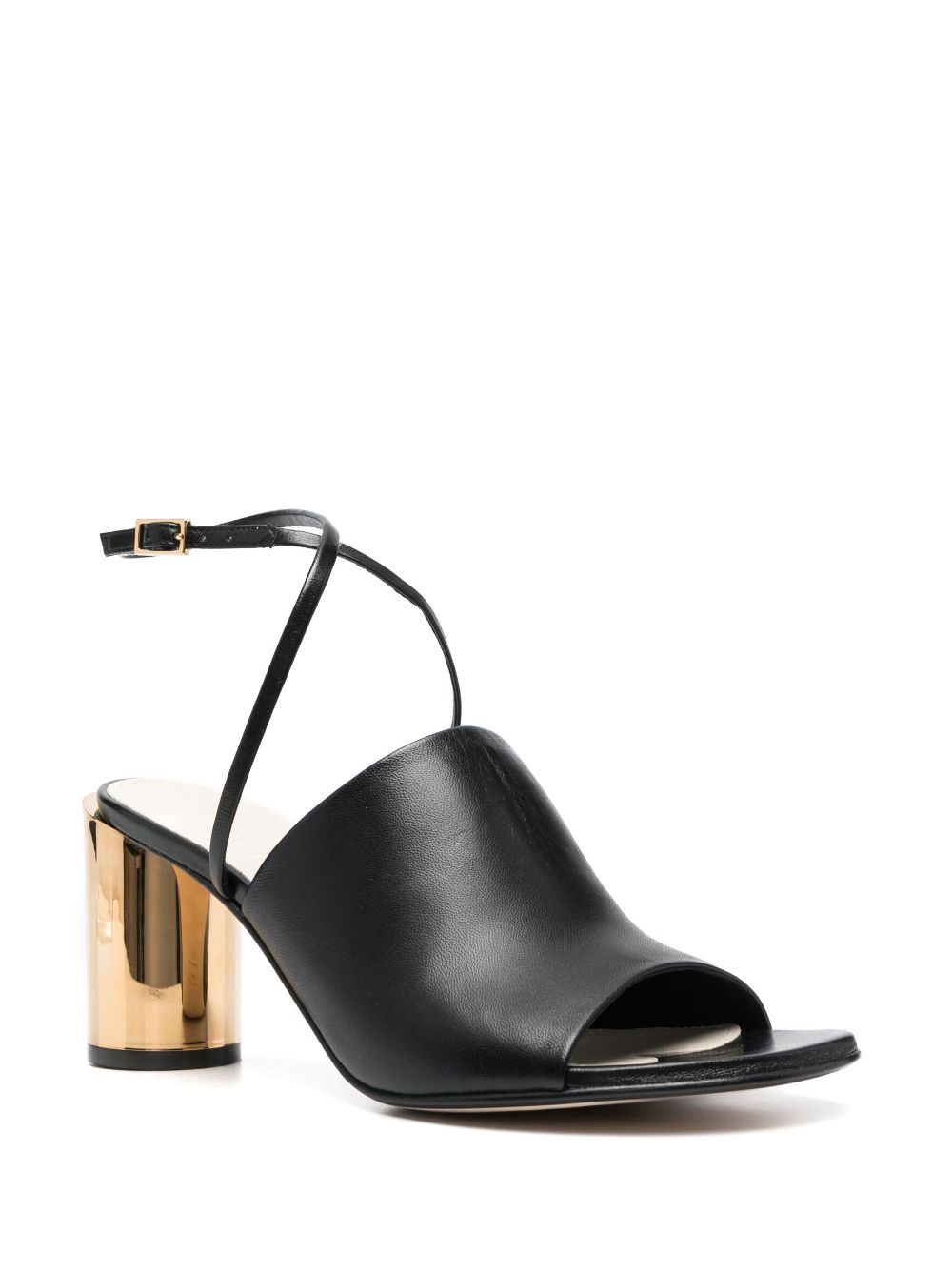 Image 2 of Lanvin metallic-heel 75mm leather sandals
