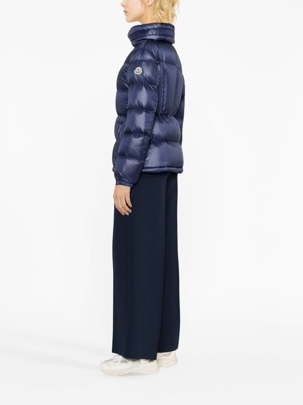 Shop Moncler Douro Down Puffer Jacket In Blue
