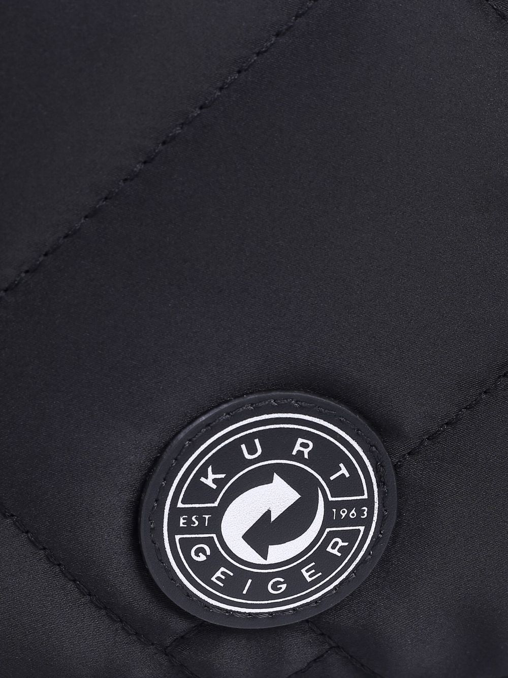 Shop Kurt Geiger Appliqué-detail Quilted Crossbody Bag In Black