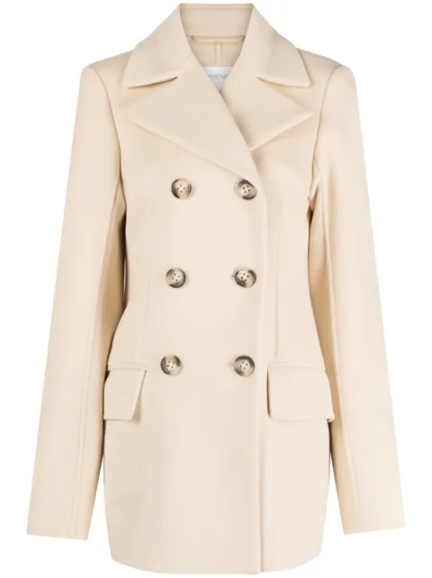 Sportmax double-breasted virgin-wool coat