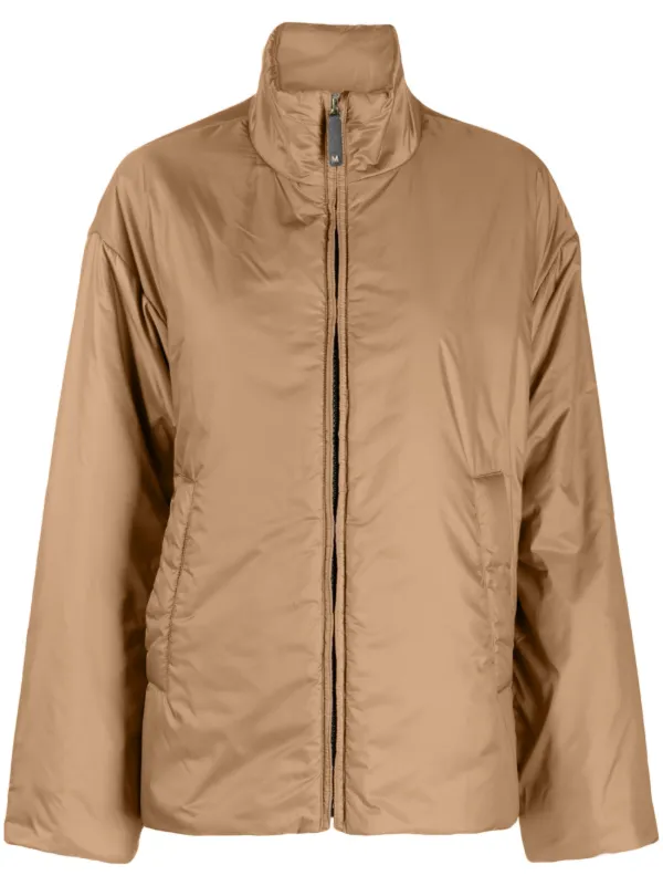 Max Mara ハイネック パデッドジャケット | ブラウン | FARFETCH JP