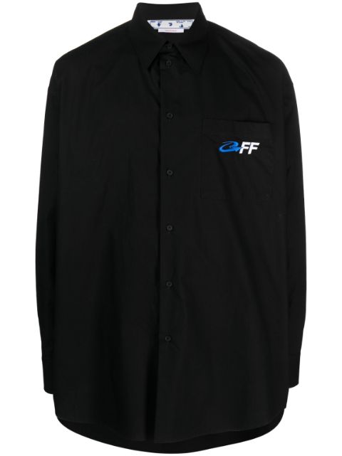 Off-White Exact Opp-print long-sleeve shirt Men