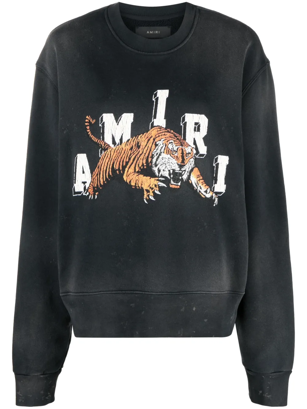 AMIRI logo-print cotton sweatshirt – Black