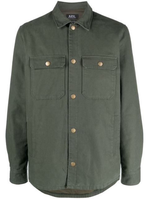 A.P.C. flap pockets overshirt Men