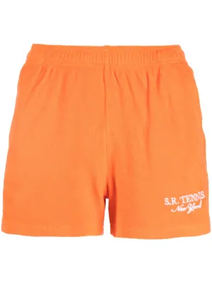 ショートパンツ Sporty & Rich SHORTS (SH007S402SC COTTONCANDY) Sporty & Rich Serif Logo Unisex Soft Gym Shorts Pink