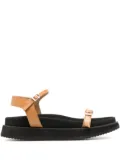 Reike Nen ankle-strap leather sandals - Brown