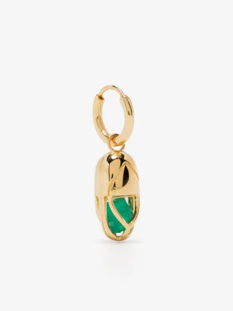 Capsule Eleven capsule Onyx hoop earring