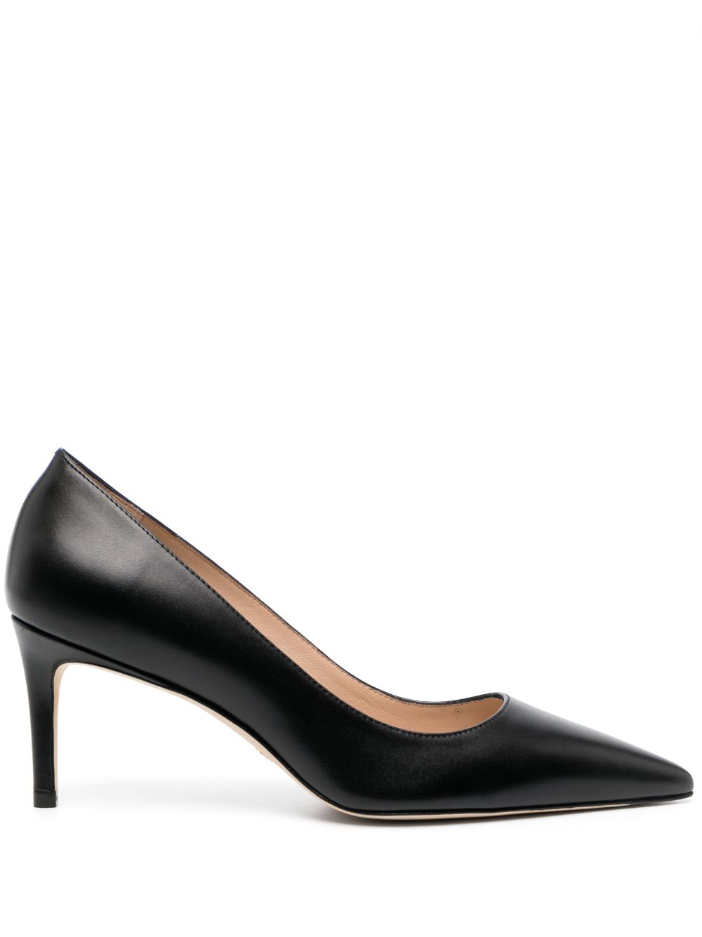 Stuart Weitzman Stuart 75mm leather pumps - Black