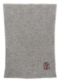 Brunello Cucinelli embroidered cashmere neck warmer - Grey