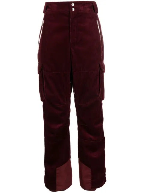 Brunello Cucinelli logo-embroidered corduroy trousers