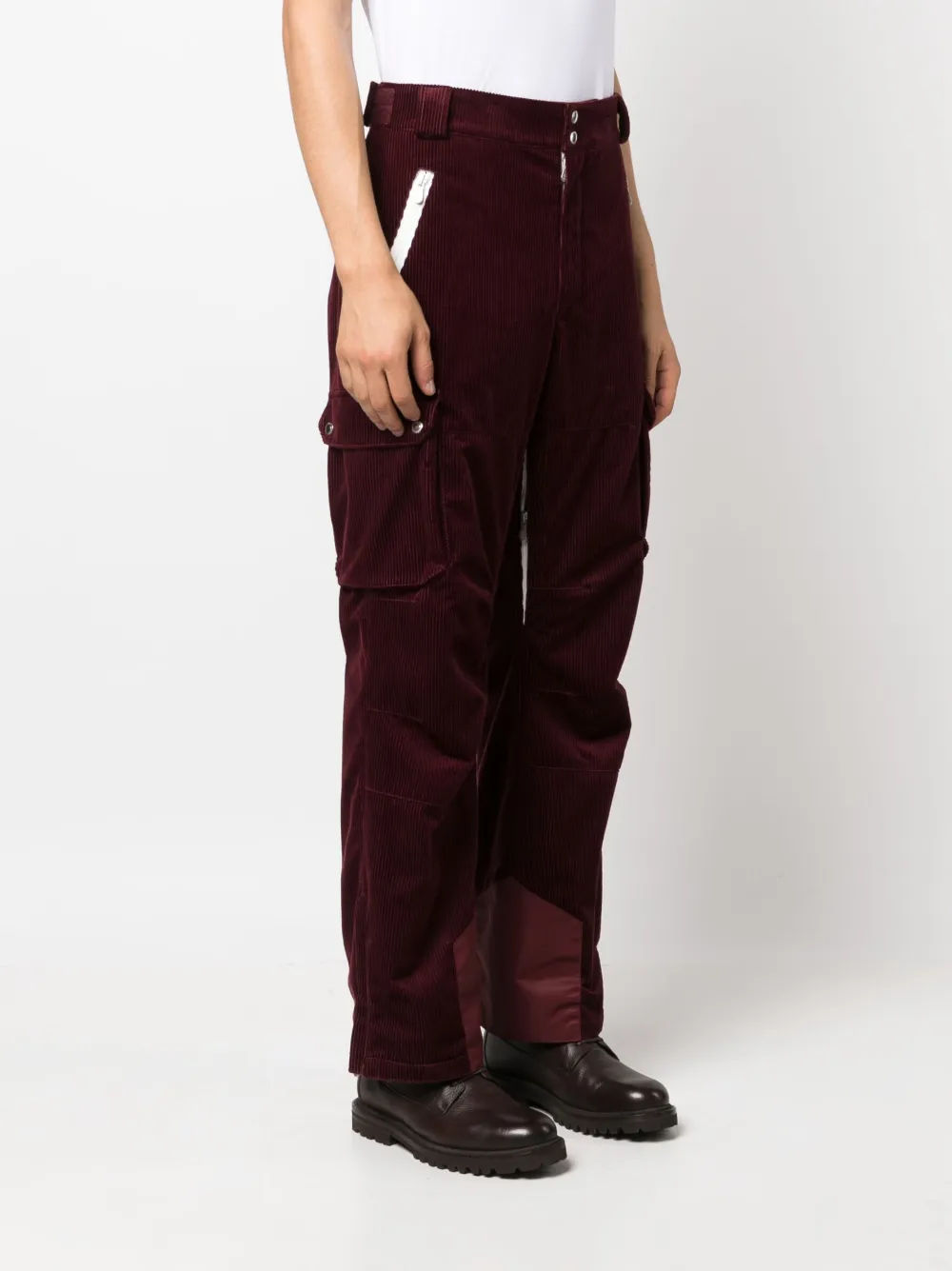 Brunello Cucinelli Broek met geborduurd logo Rood