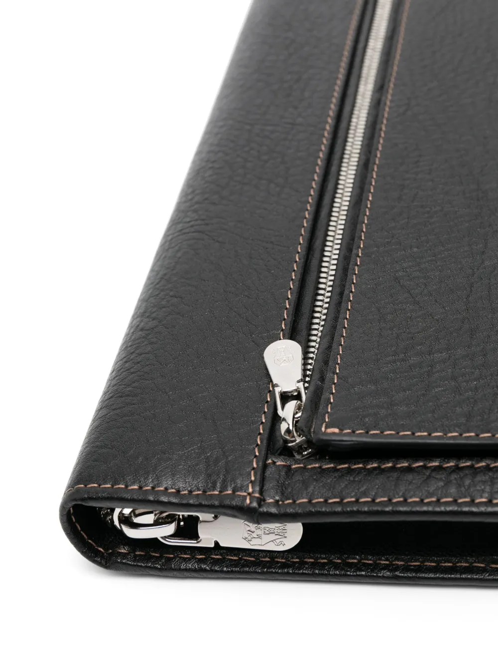 Brunello Cucinelli Leren laptoptas Zwart