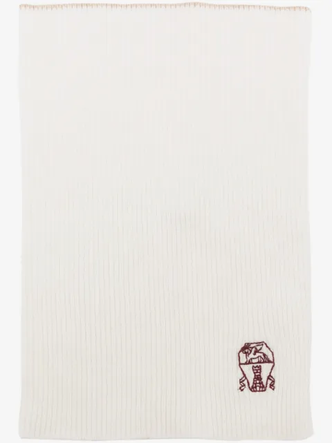 Brunello Cucinelli embroidered cashmere neck warmer