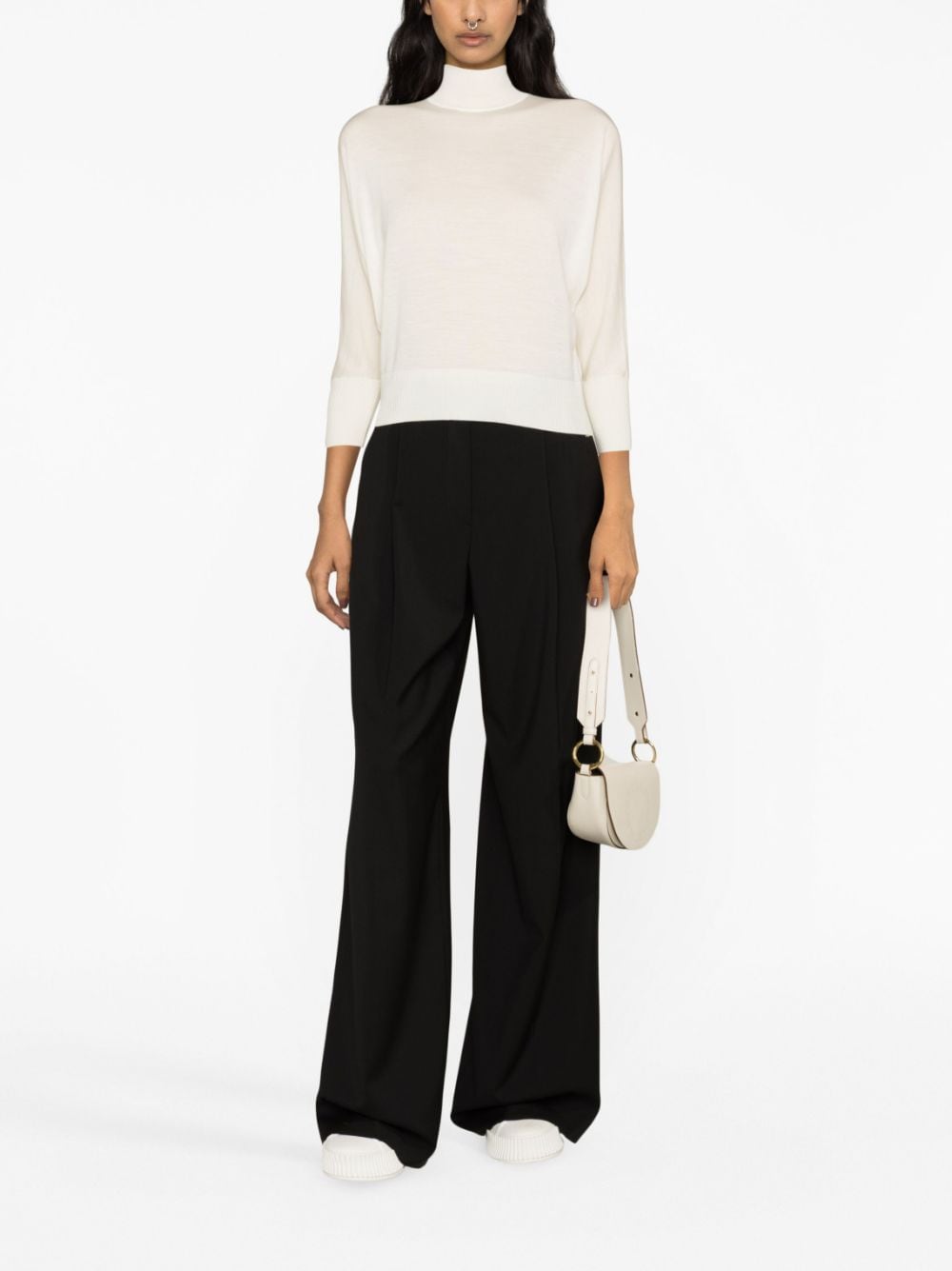 Max Mara virgin wool top - Wit