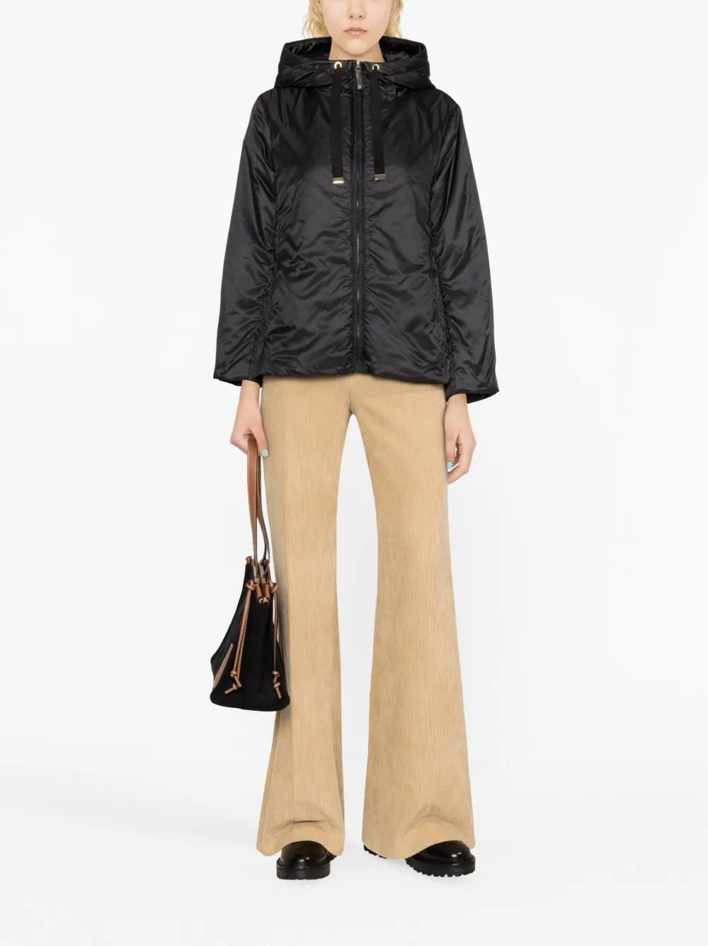 Max Mara Jack met capuchon - Zwart