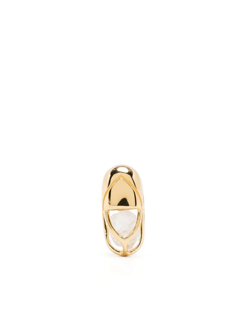 Capsule Eleven capsule Quartz stud earring - Gold