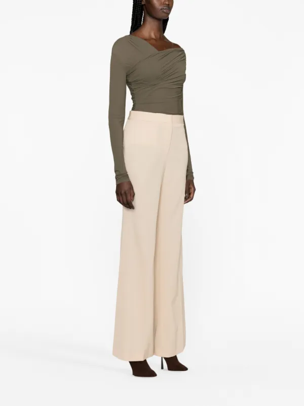 【送料&関税込】Stella McCartney Flared Tailoring Pants STELLA MCCARTNEY Cropped stretch-twill flared pants | NET-A