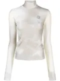 Coperni metallic logo-print top - Neutrals