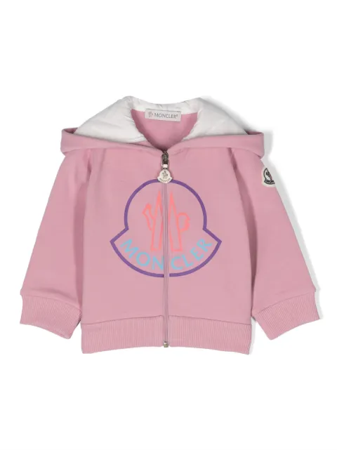 Moncler Enfant logo-print cotton hoodie