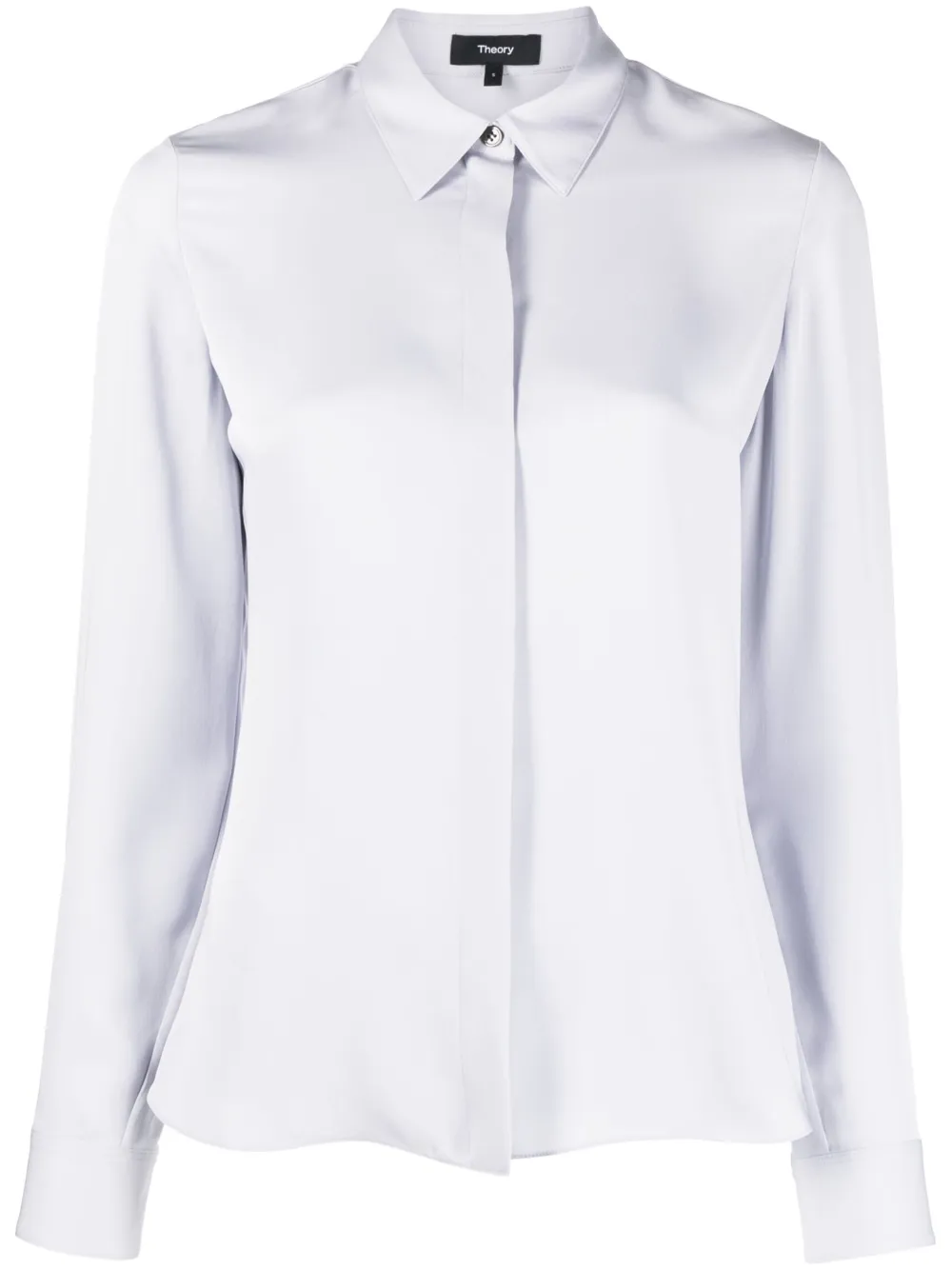 Theory spreadcollar Silk Shirt Farfetch