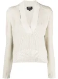 A.P.C. V-neck cotton jumper - Neutrals