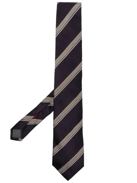 Brunello Cucinelli striped jacquard silk tie 