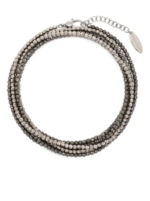 Brunello Cucinelli bead-embellished bracelet set