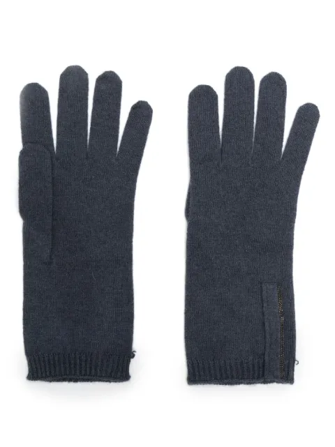 Brunello Cucinelli Monili chain-detail cashmere gloves