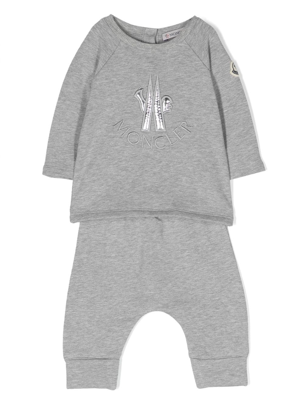 Moncler Enfant embroidered logo Tracksuit Set Farfetch