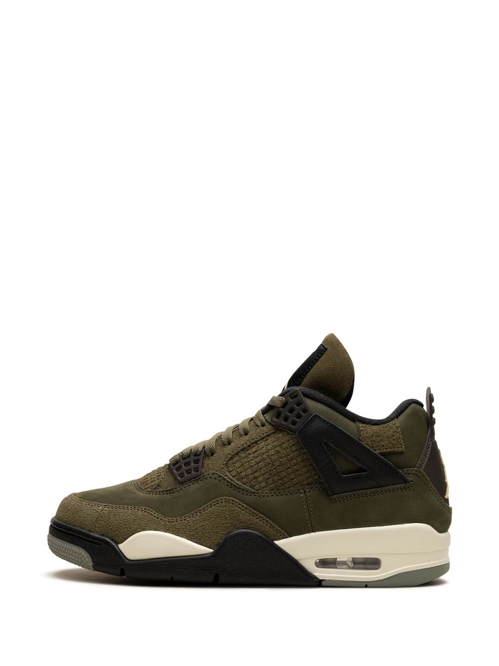 Shop Jordan Air  4 Craft "medium Olive" Sneakers In Green