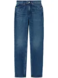 RE/DONE 70's high-waist straight-leg jeans - Blue