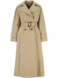 Alexander McQueen cocoon-sleeved belted trench coat - Neutrals