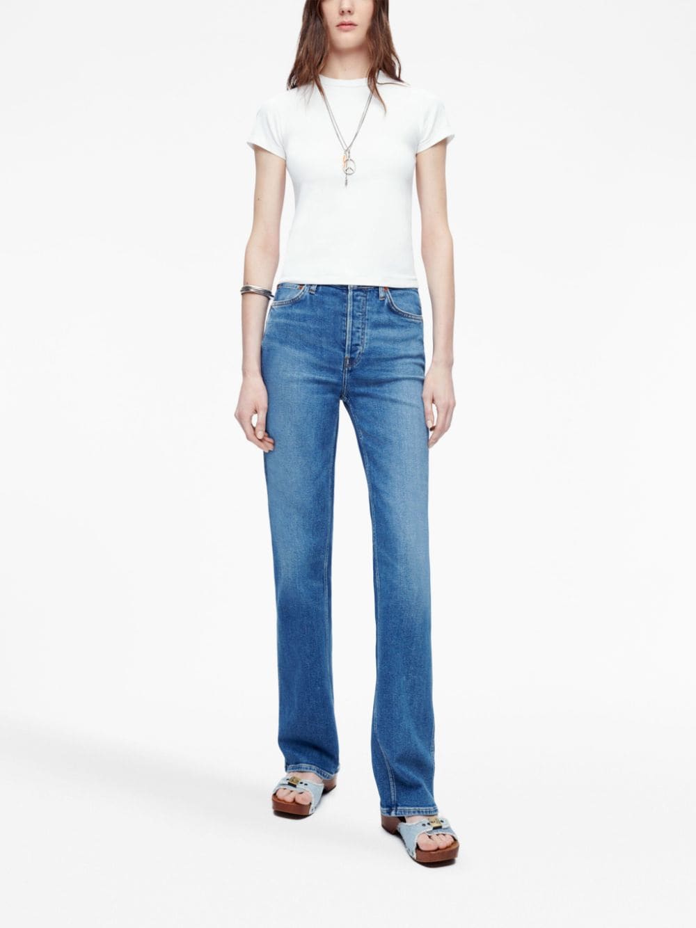 RE/DONE 90's high-waisted jeans - Blauw