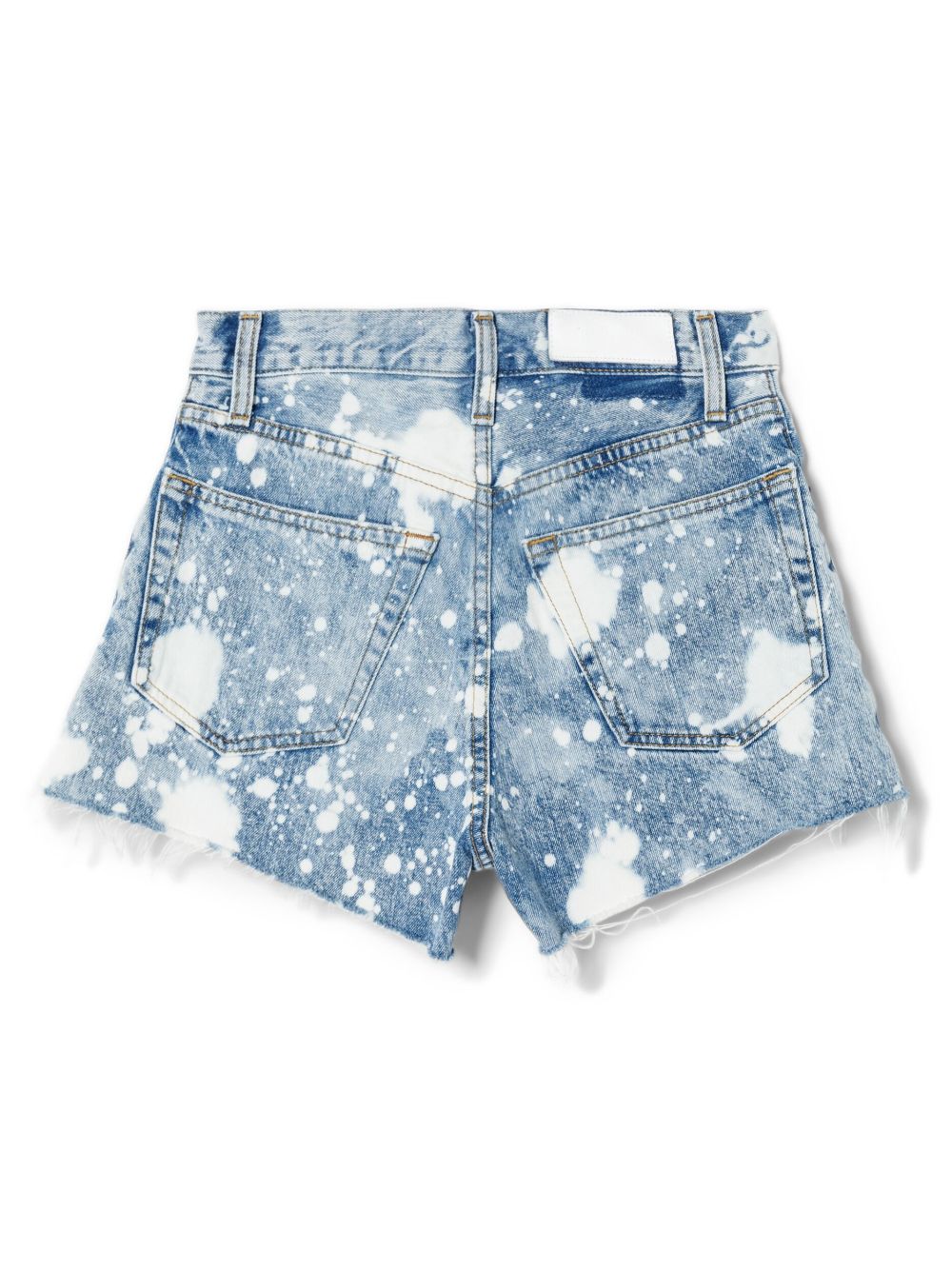 RE/DONE 70's high-waisted denim short - Blauw